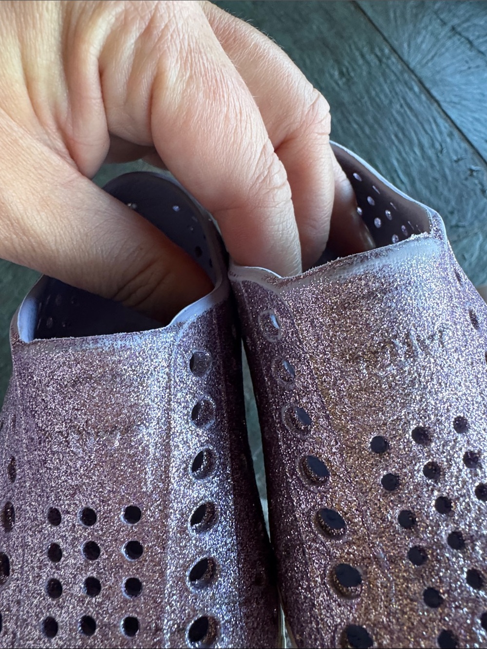 Native Shoes Kids Water Shoe Trio - Pink, Lavender Glitter & Floral - Picture 6 of 9